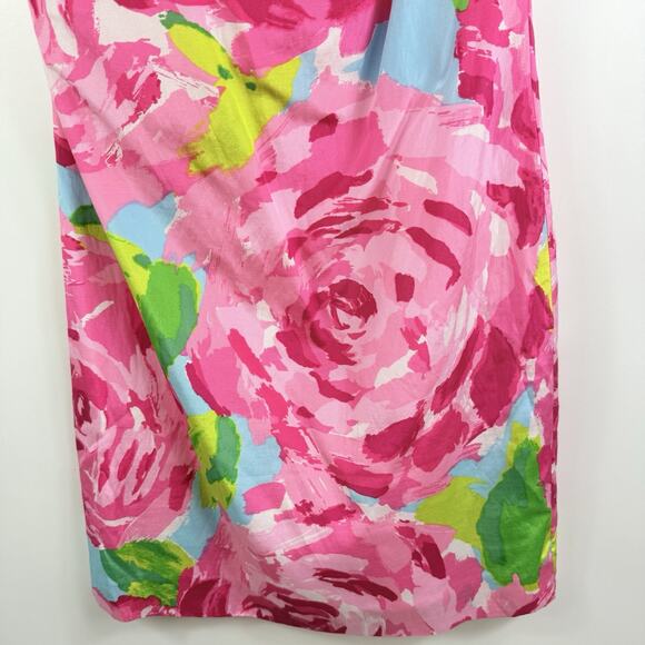 Rare Lilly Pulitzer Hotty Pink First Impression Chloe One Shoulder Dress Size 2 - Picture 4 of 15